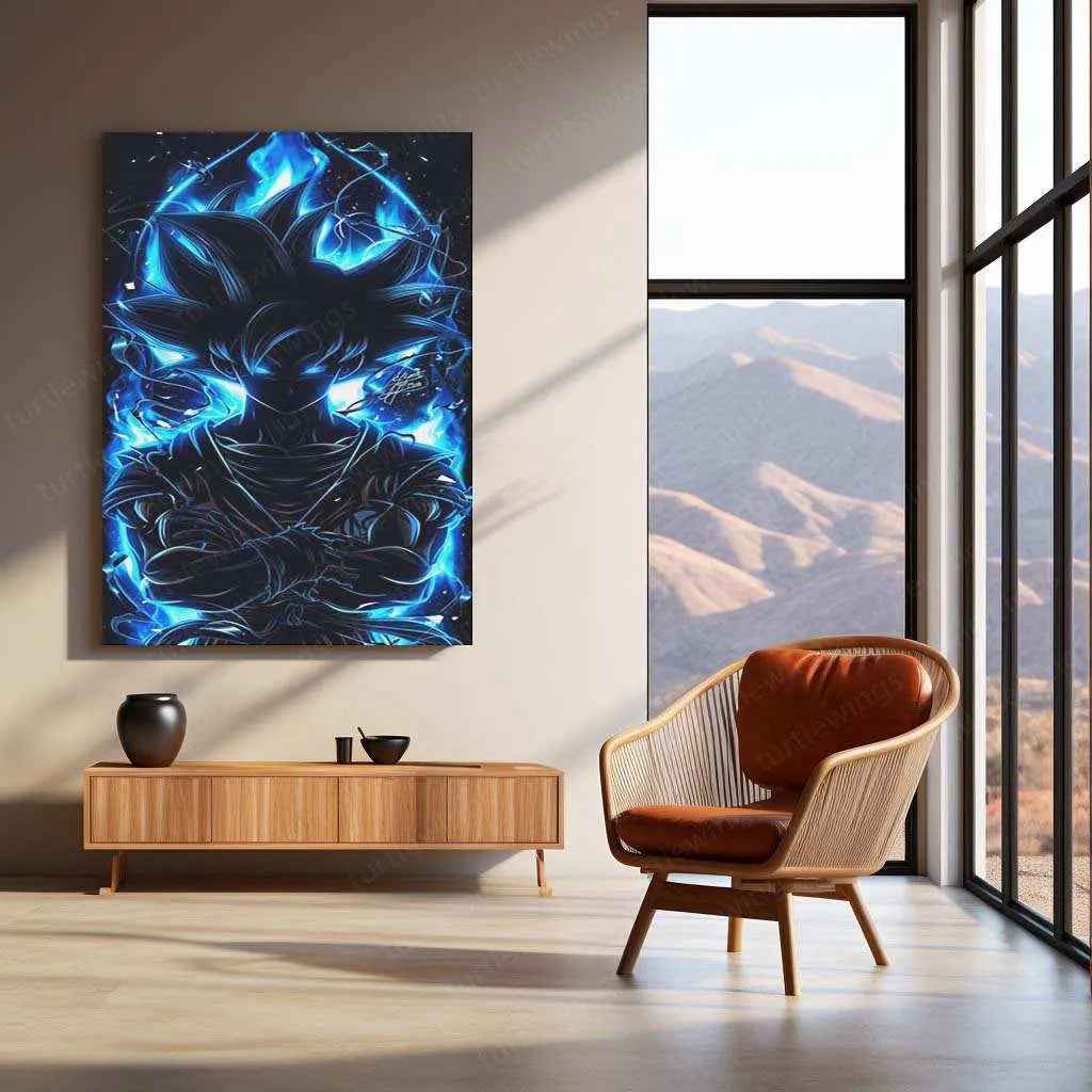 Goku Metal Poster – Iconic dbz Art | Powerful Super Saiyan Wall Decor 7 - TURTLEWINGS