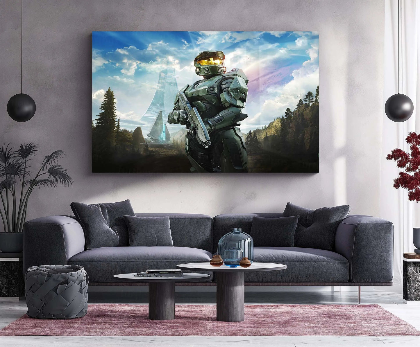 Halo – Campaign Evolved | Legendary Sci-Fi Gaming Metal Frame | Epic Spartan Wall Art - TURTLEWINGS