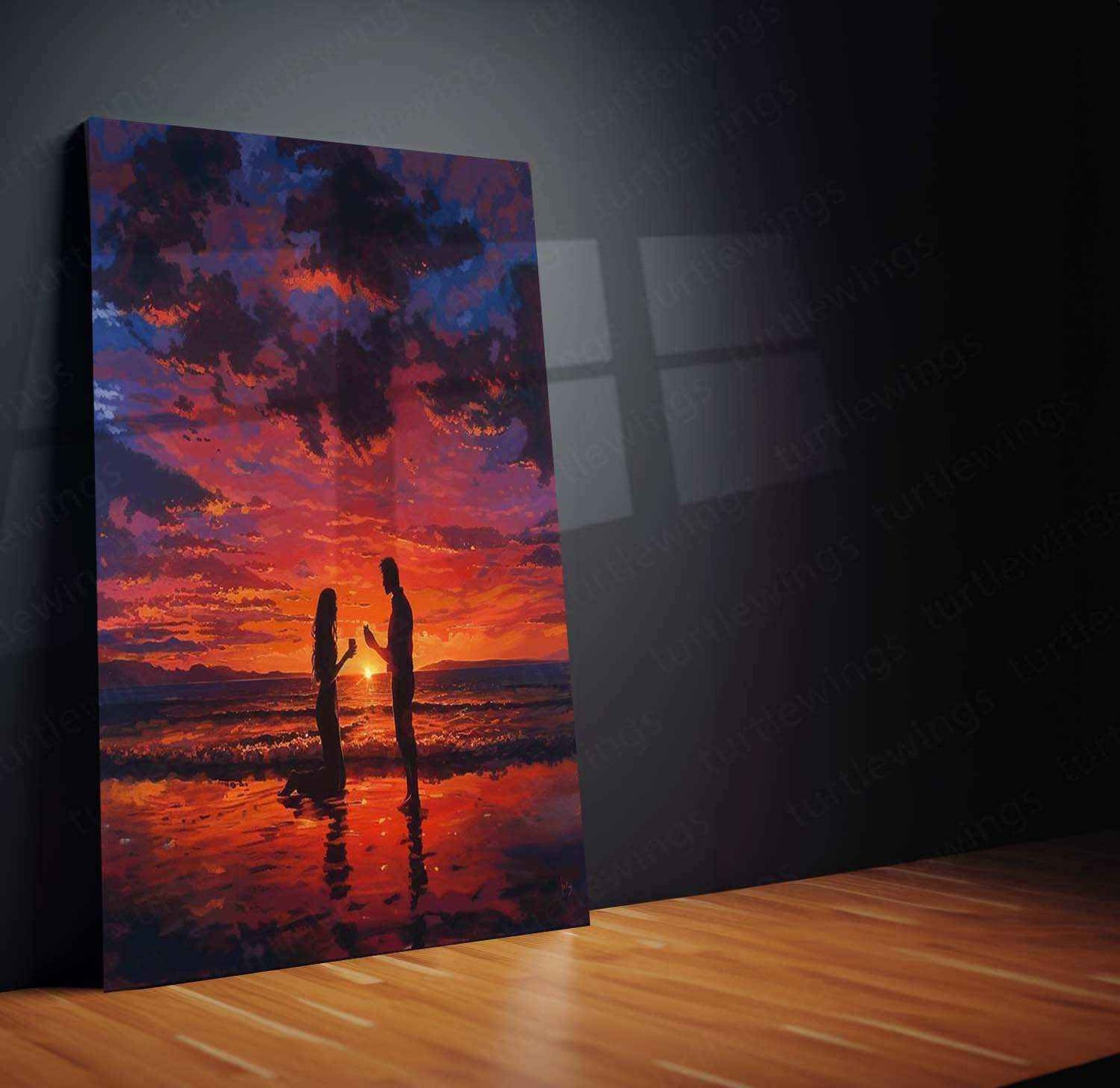 Breathtaking Sunset – Vivid Sky Metal Poster - TURTLEWINGS
