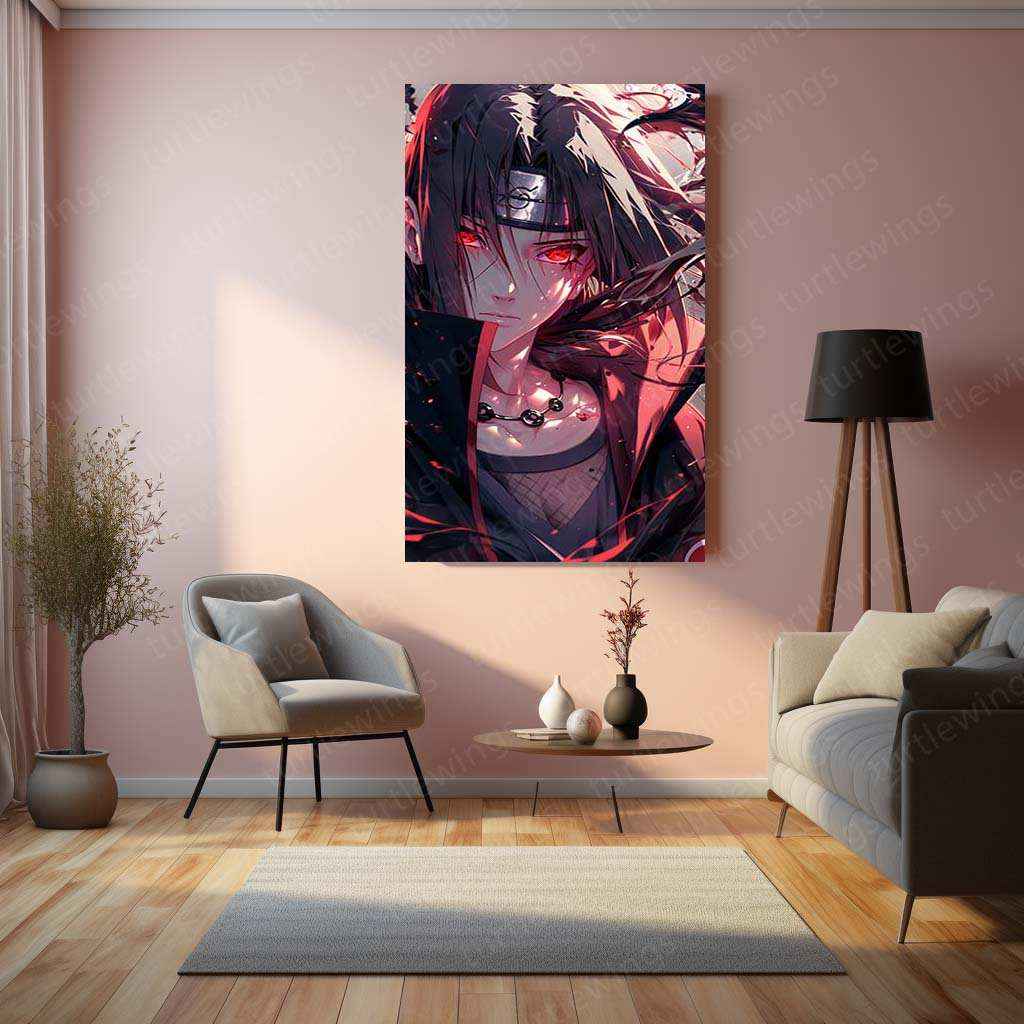 Itachi Uchiha Metal Poster – Naruto Shippuden | Legendary Ninja Wall Art - TURTLEWINGS
