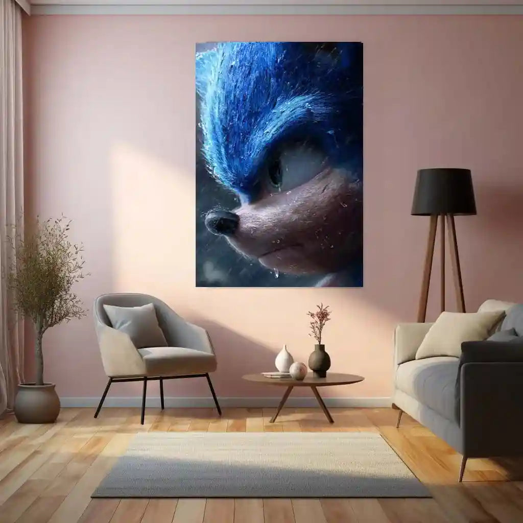 Anime Metal Poster | Close-Up Anime Face Metal Poster | Emotional Expression Wall Art | JCMarti-Inspired Aesthetic - TURTLEWINGS