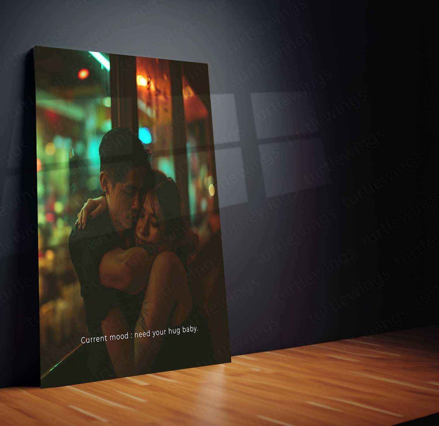 Lover Art Metal Poster | Romantic Couple Wall Art | Love & Passion Decor - TURTLEWINGS