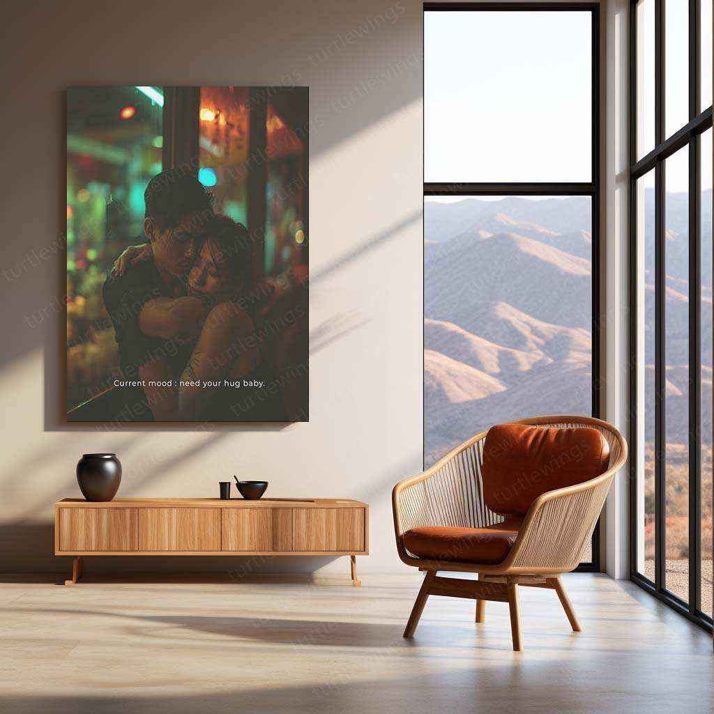 Lover Art Metal Poster | Romantic Couple Wall Art | Love & Passion Decor - TURTLEWINGS