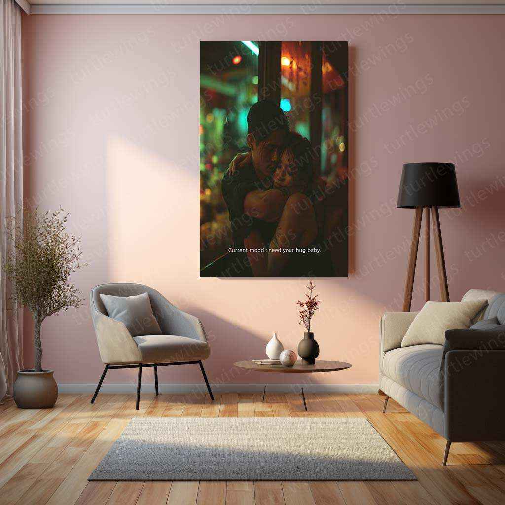 Lover Art Metal Poster | Romantic Couple Wall Art | Love & Passion Decor - TURTLEWINGS