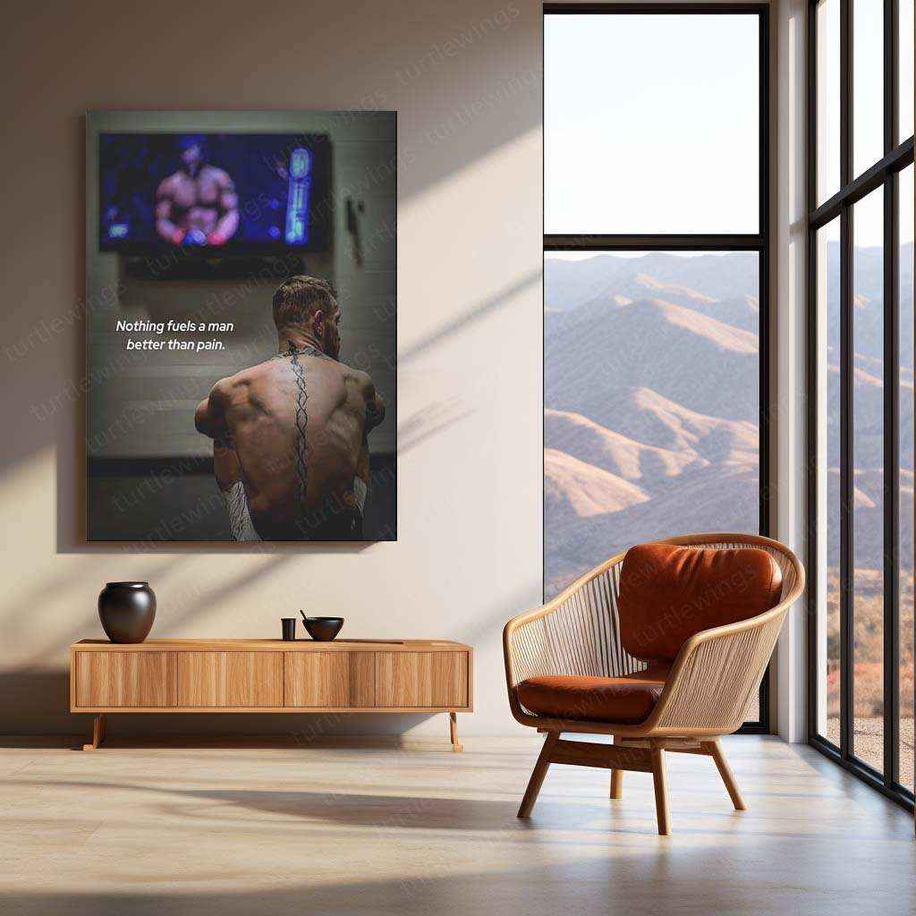 Conor McGregor Quote Metal Poster | Motivational UFC Wall Art | Fight Mindset Decor - TURTLEWINGS