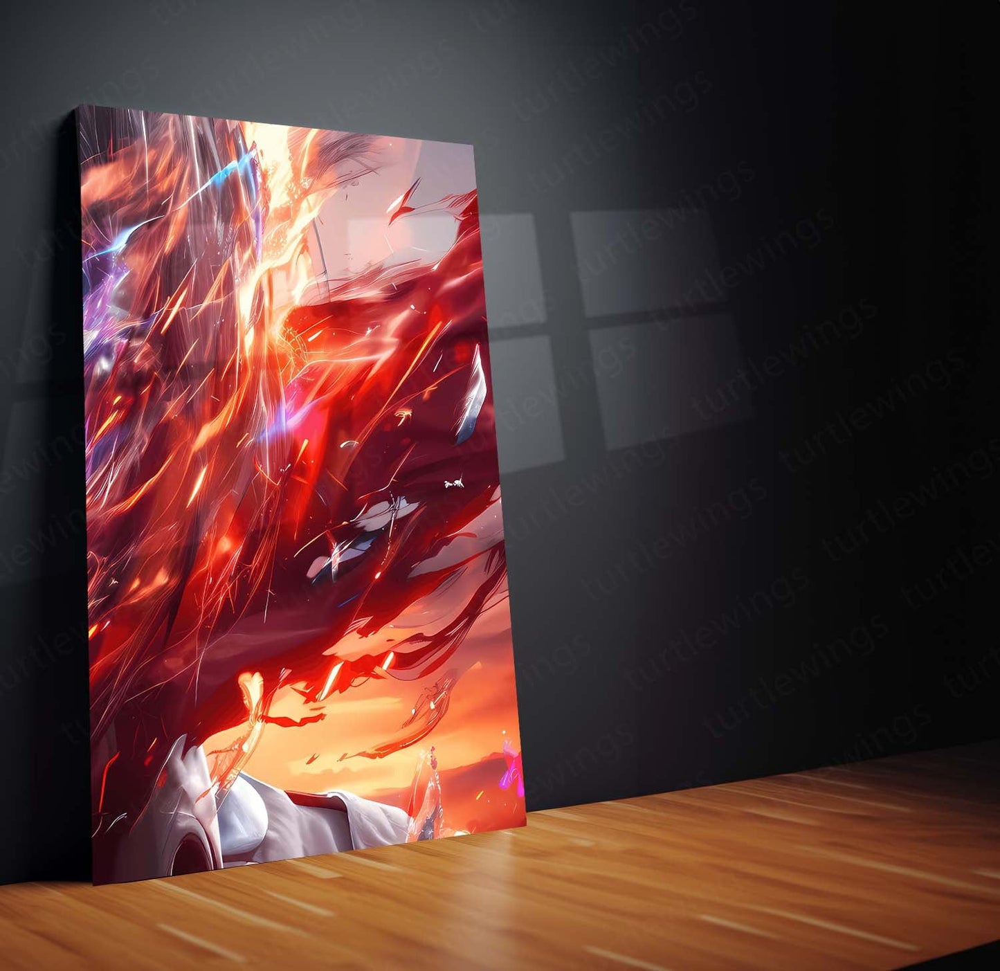 Anime Metal Poster Set of 3 | Mikasa Ackerman Dual Power Attack on Titan Triptych Wall Art