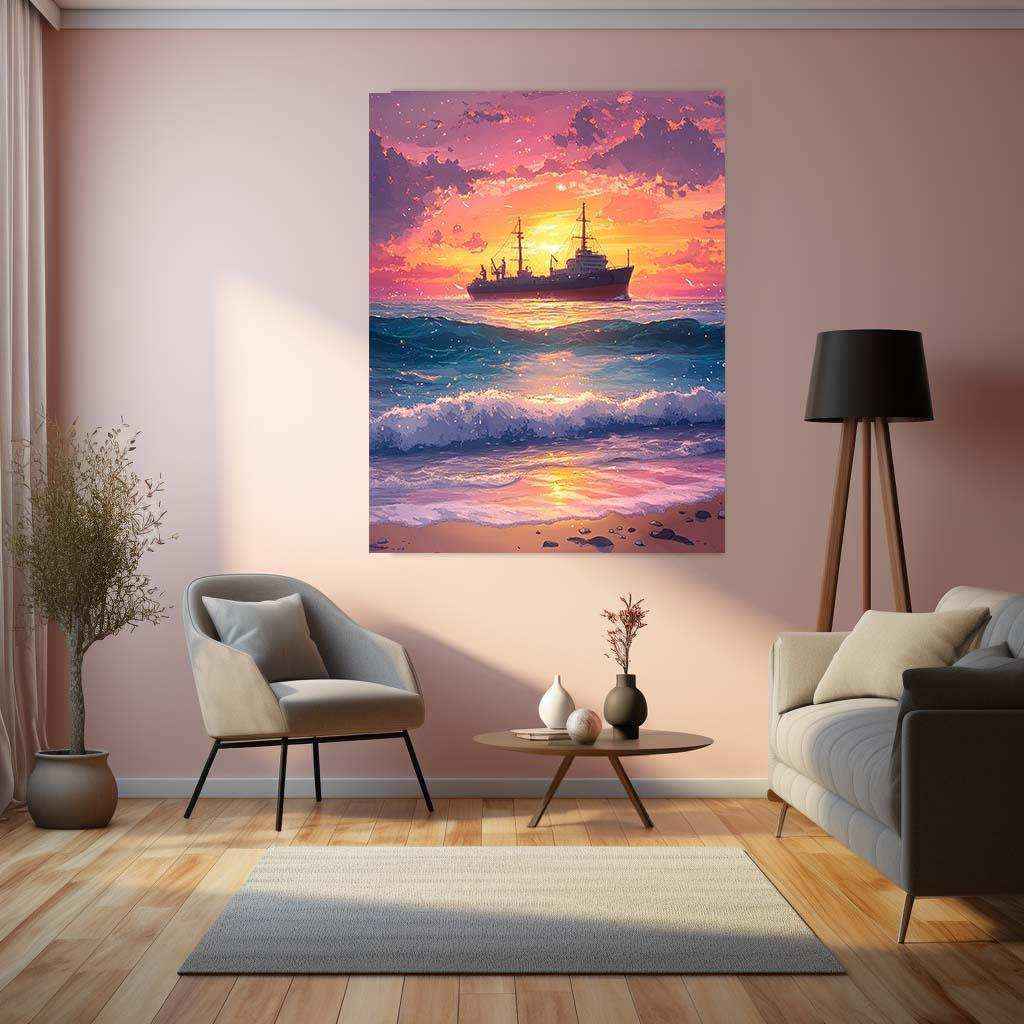 Natural Abstract Art Metal Poster - TURTLEWINGS