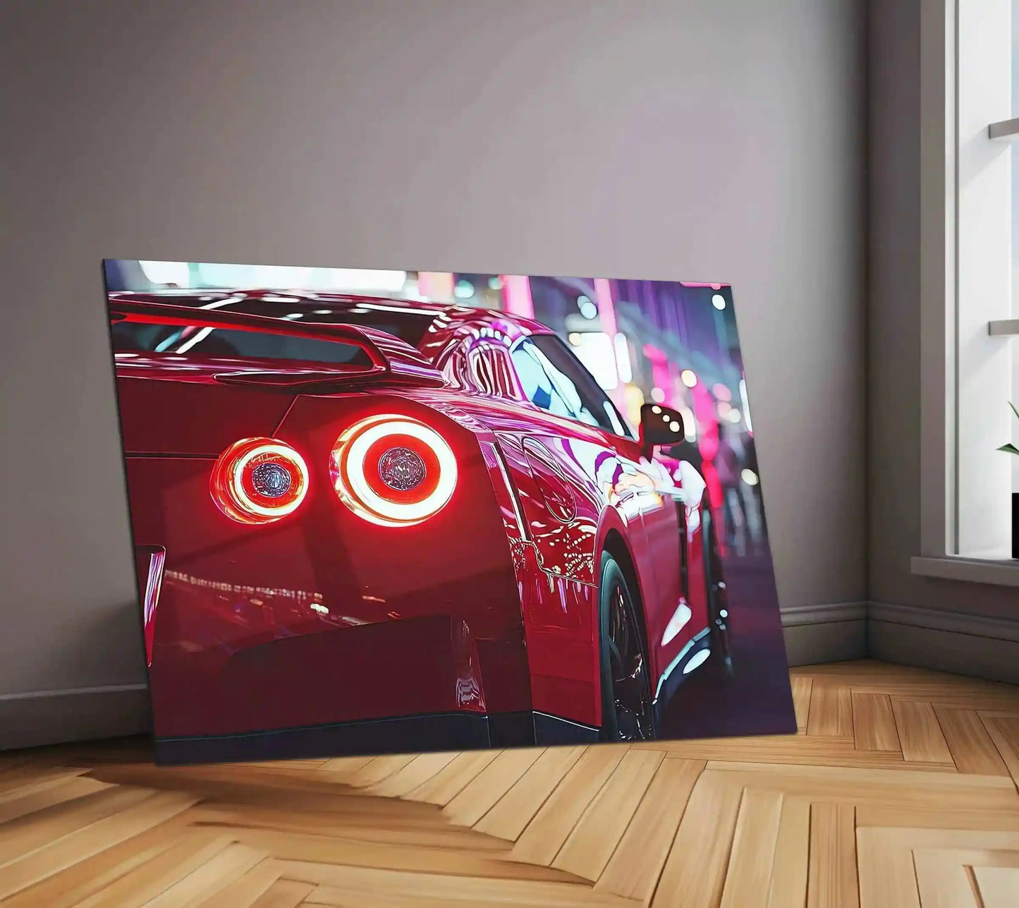 Nissan R35 GTR Neon LED Metal Frame â Ultimate Sports Car Wall Art 2 - TURTLEWINGS
