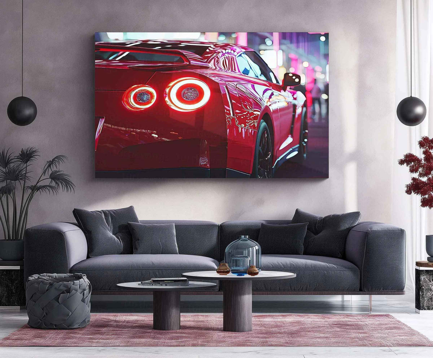 Nissan R35 GTR Neon LED Metal Frame â Ultimate Sports Car Wall Art 2 - TURTLEWINGS