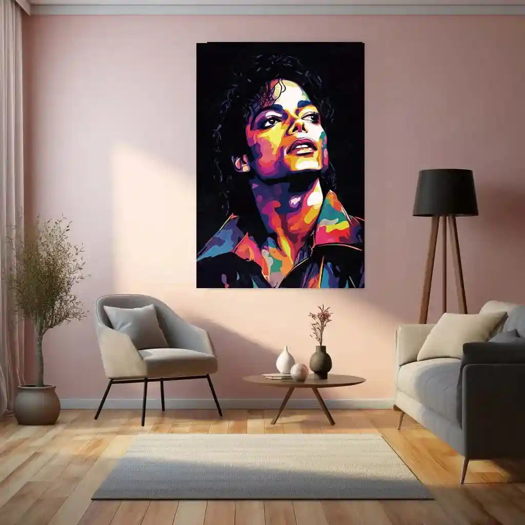 Michael Jackson Metal Poster | King of Pop Wall Art | Iconic Music Legend Decor - TURTLEWINGS