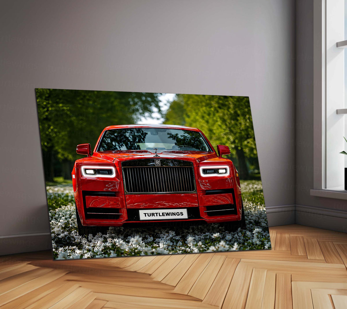 Rolls-Royce Phantom LED Neon Metal Frame | Luxury Sedan Wall Light | Premium LED Metal Artwork