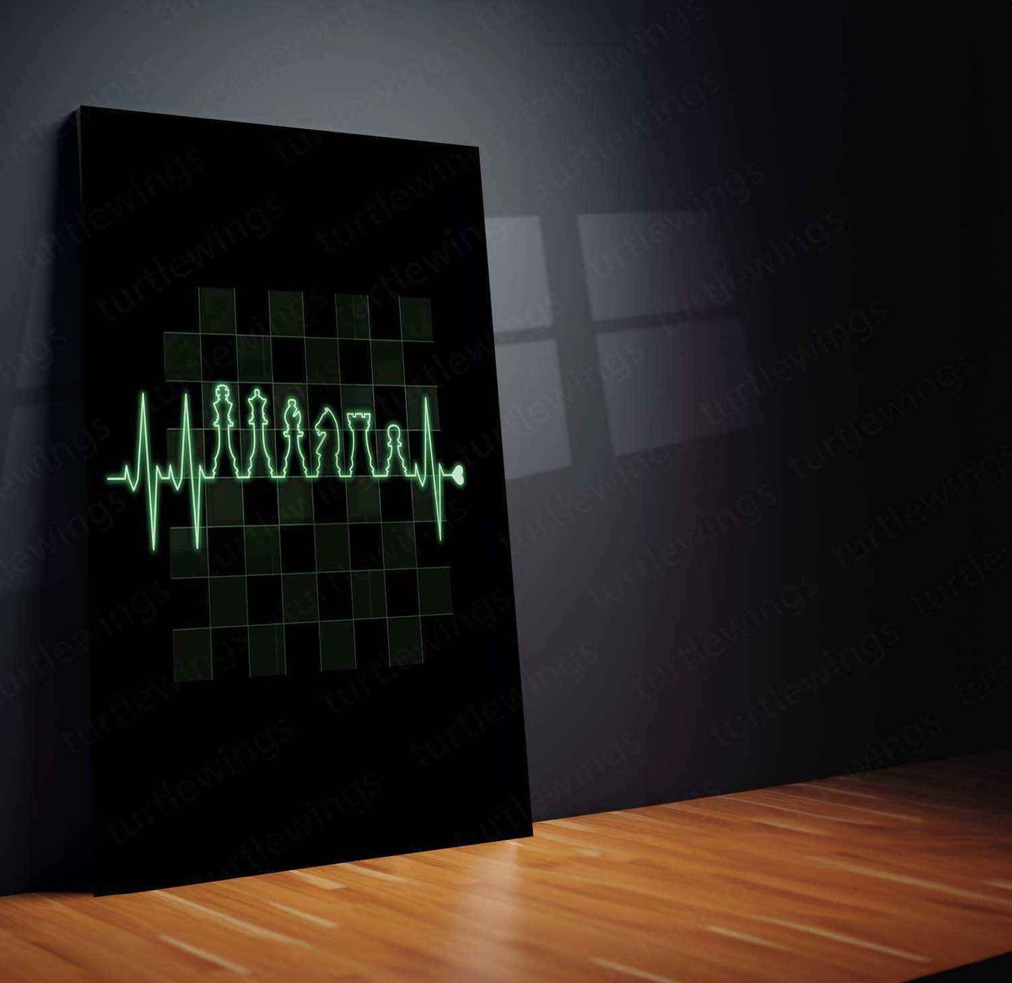 Chess Metal Poster – Strategic & Elegant Wall Art for Thinkers - TURTLEWINGS
