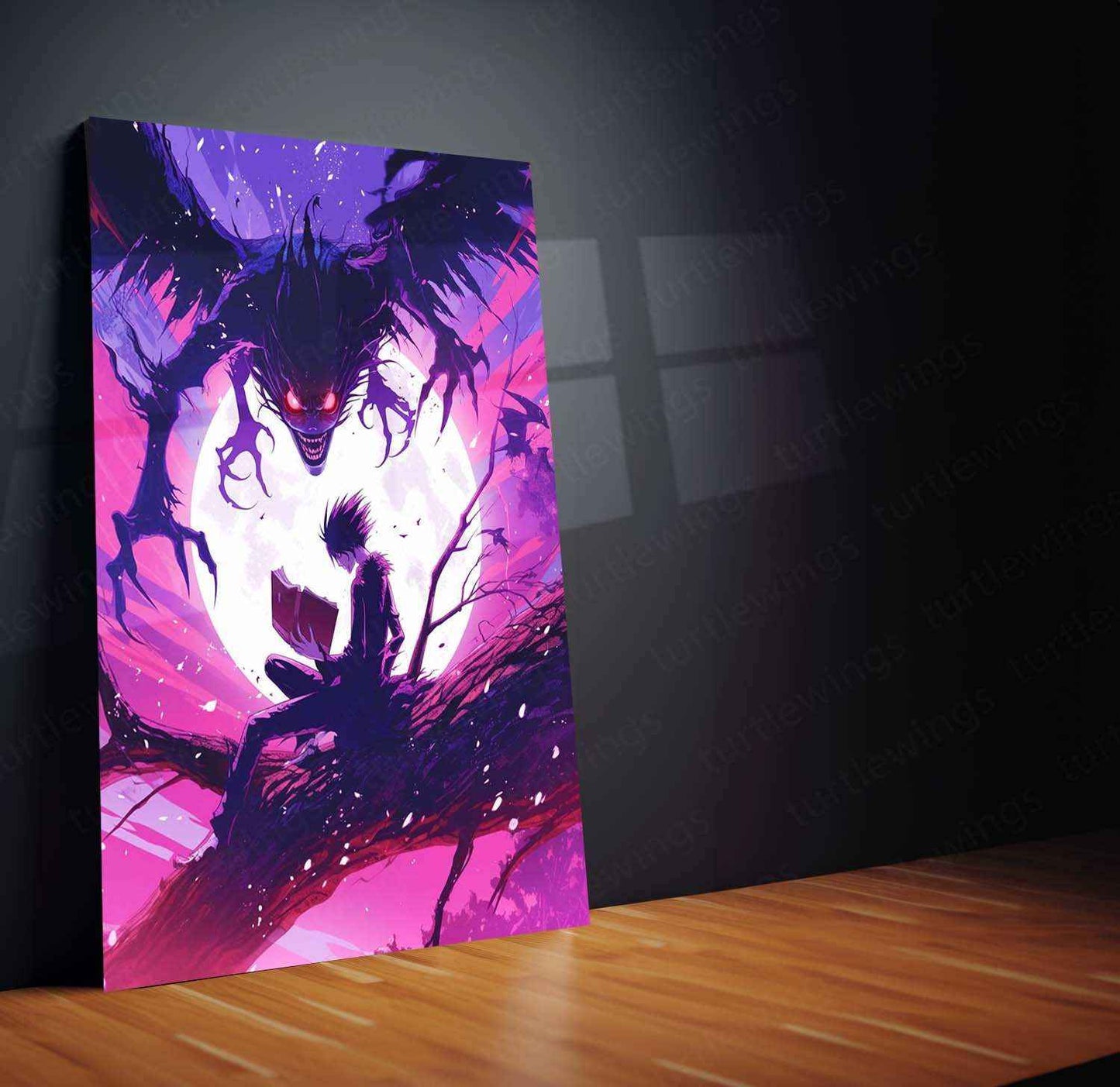 Death Note Red Book HD Wallpaper Poster – Iconic Anime Design - TURTLEWINGS