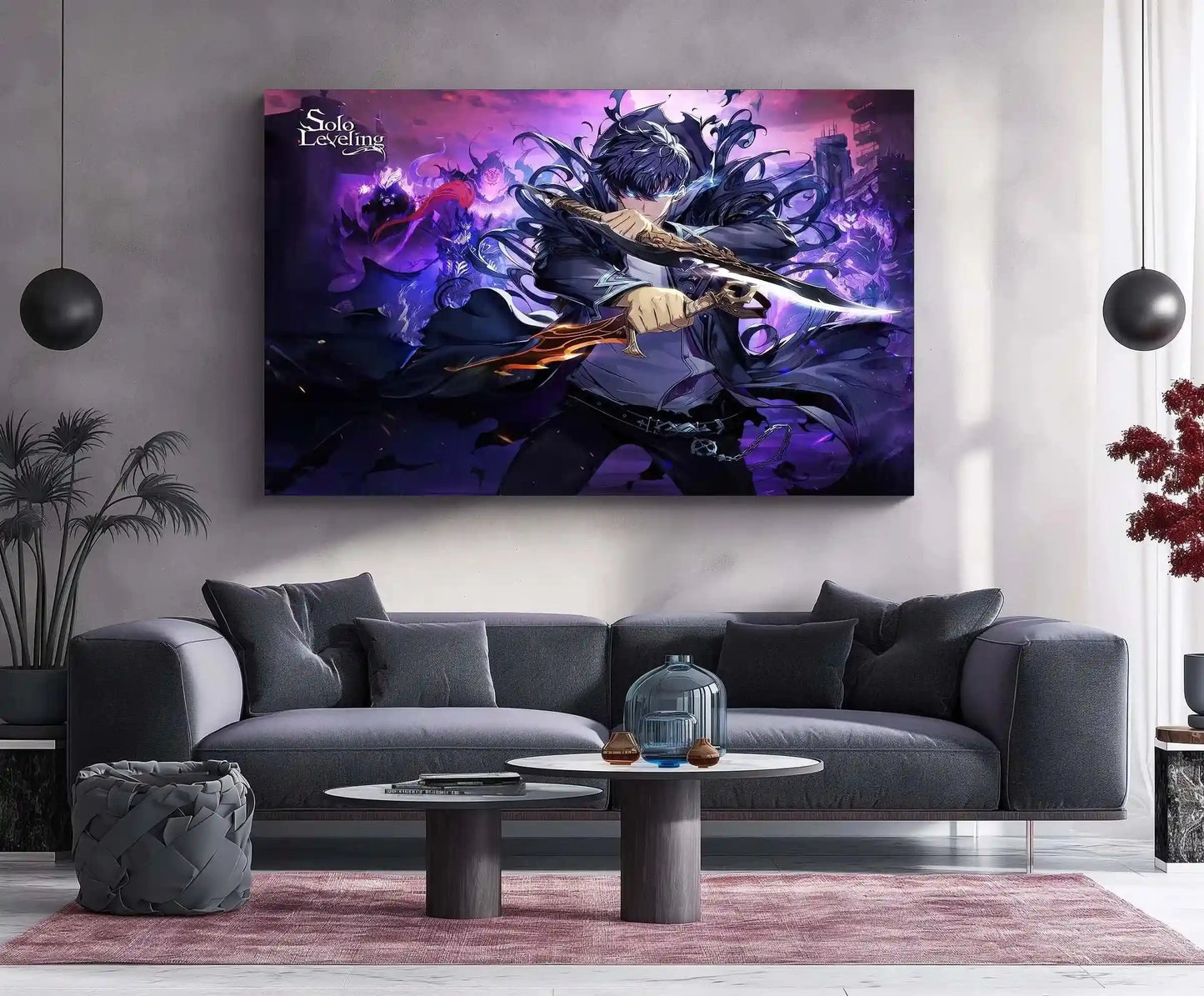 Solo Leveling Metal Poster | Sung Jin-Woo Shadow Monarch Wall Art | Anime Manhwa Decor 14 - TURTLEWINGS