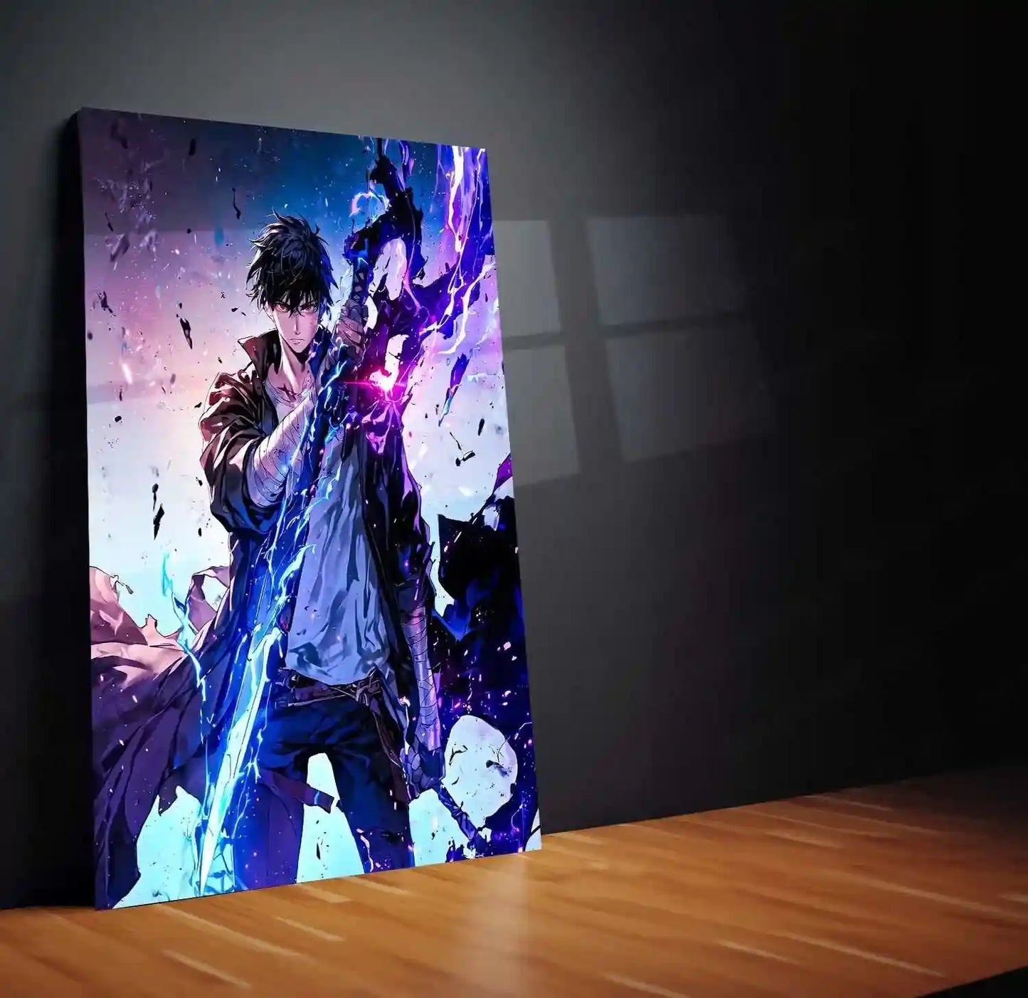 Solo Leveling Metal Poster | Sung Jin-Woo Shadow Monarch Wall Art | Anime Manhwa Decor 15 - TURTLEWINGS
