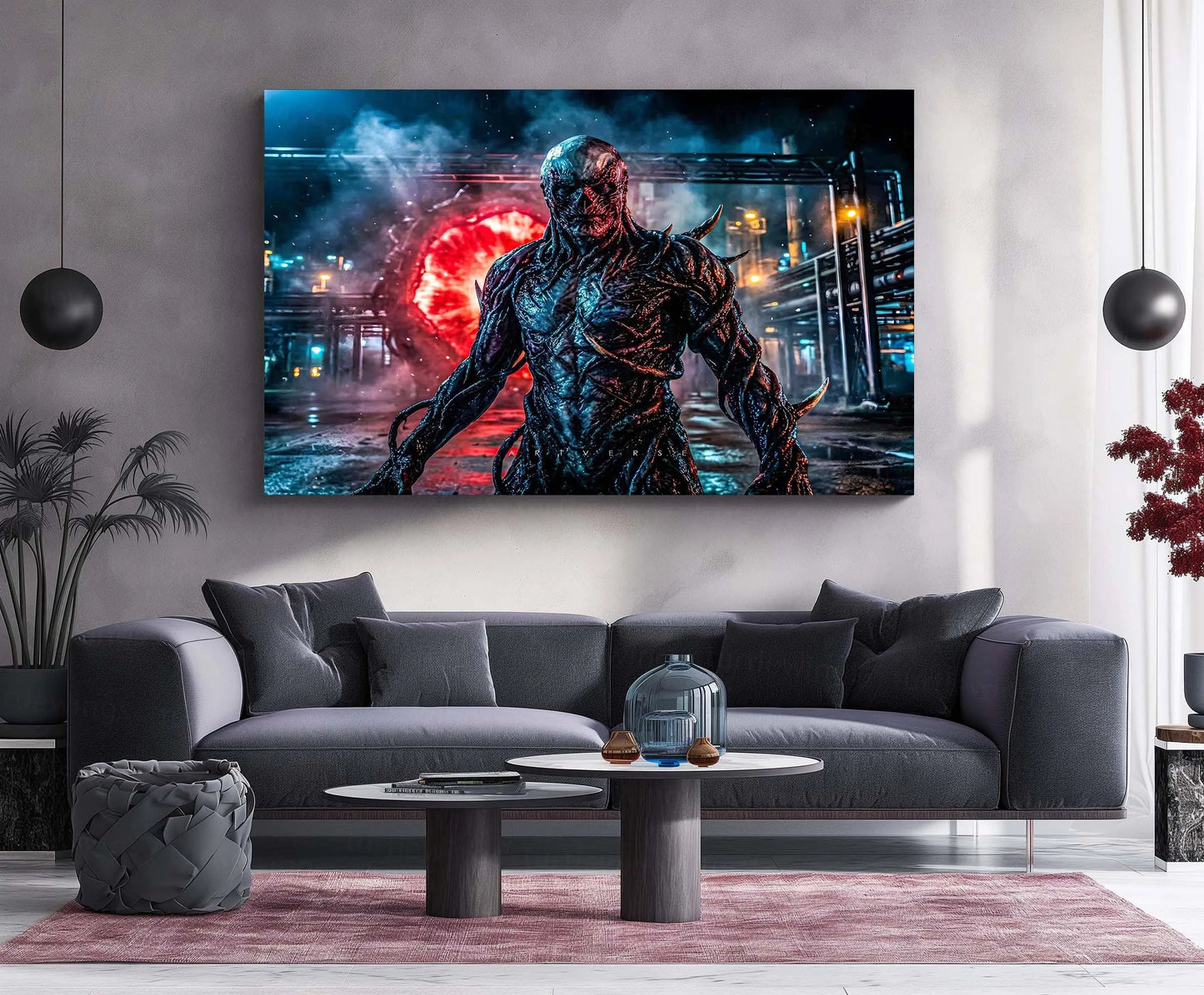 Movies & Series Metal Poster | Stranger Things Metal Frame | Dark Sci-Fi Wall Art | Upside Down Inspired Metal Poster - TURTLEWINGS