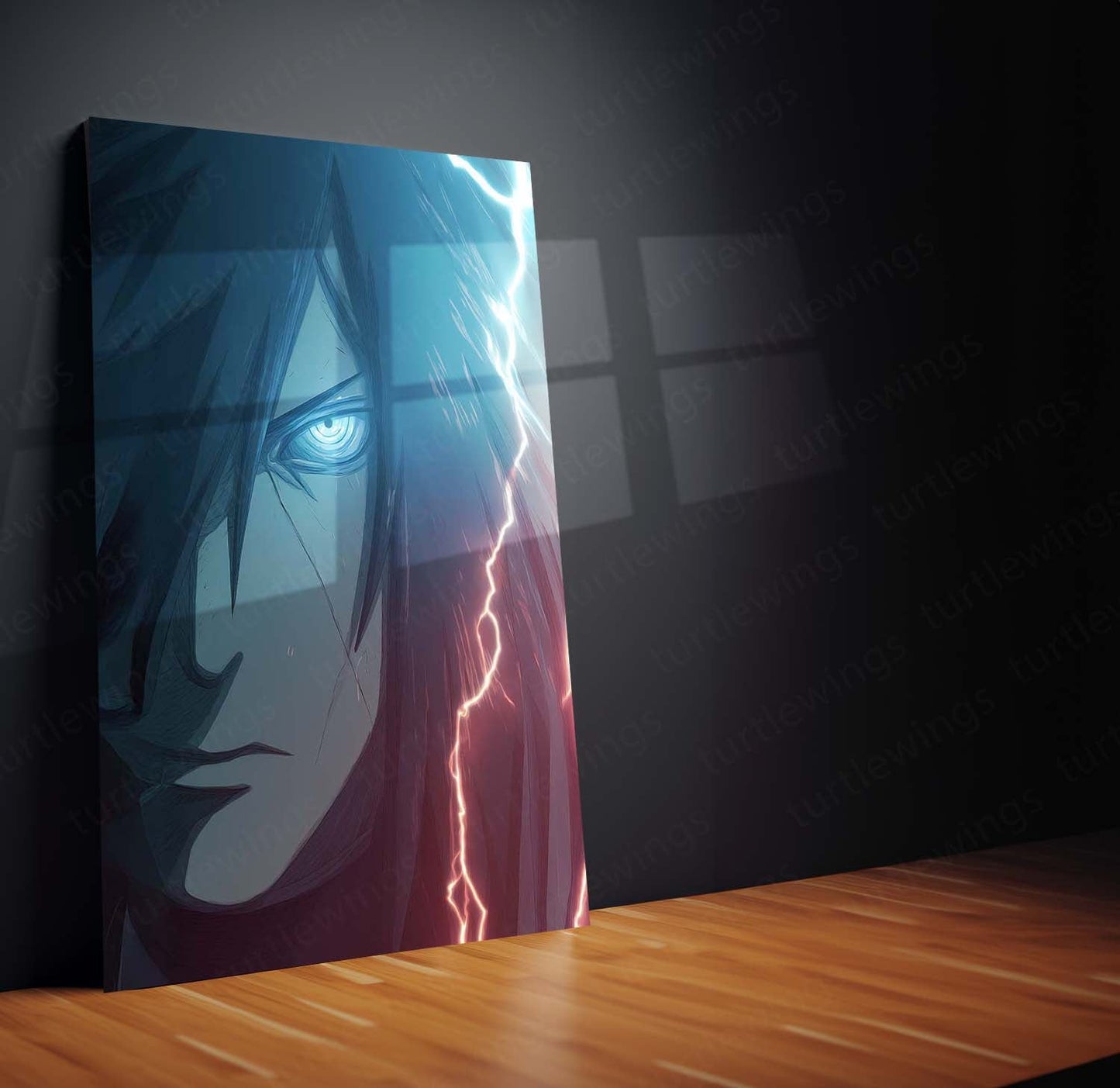 Madara Uchiha Rinnegan Close-Up Metal Frame – Naruto Shippuden Wall Art | God-Level Shinobi Poster | Dark Villain Otaku Decor - TURTLEWINGS