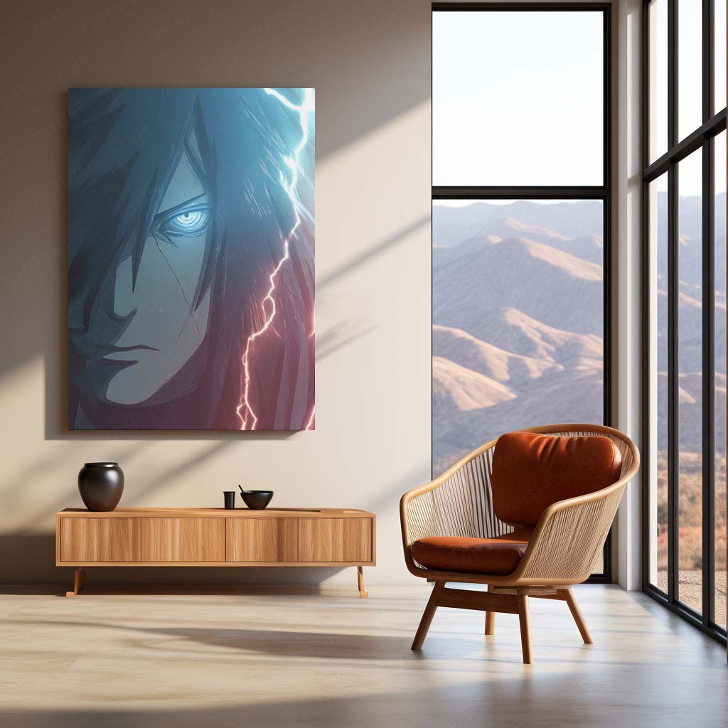 Madara Uchiha Rinnegan Close-Up Metal Frame – Naruto Shippuden Wall Art | God-Level Shinobi Poster | Dark Villain Otaku Decor - TURTLEWINGS