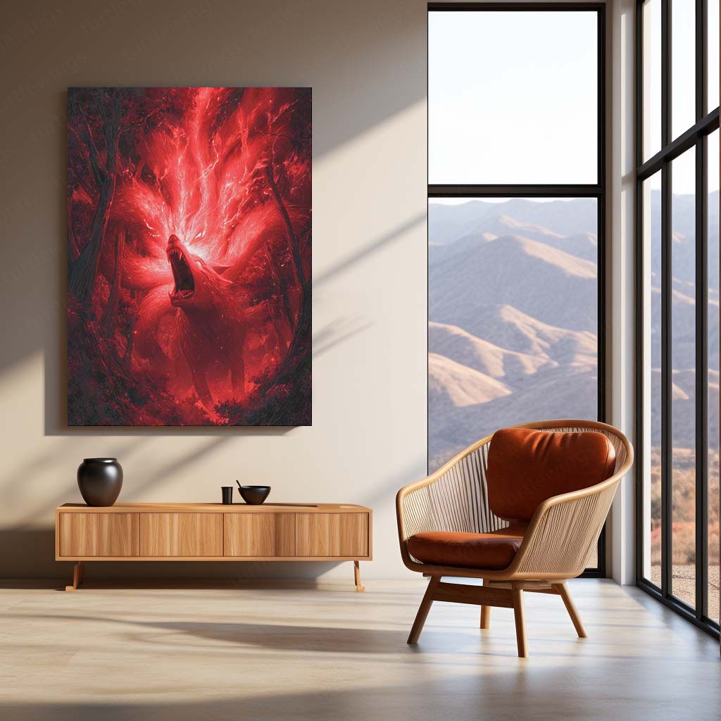 Kurama – The Nine-Tails Unleashed | Naruto Anime Poster - TURTLEWINGS