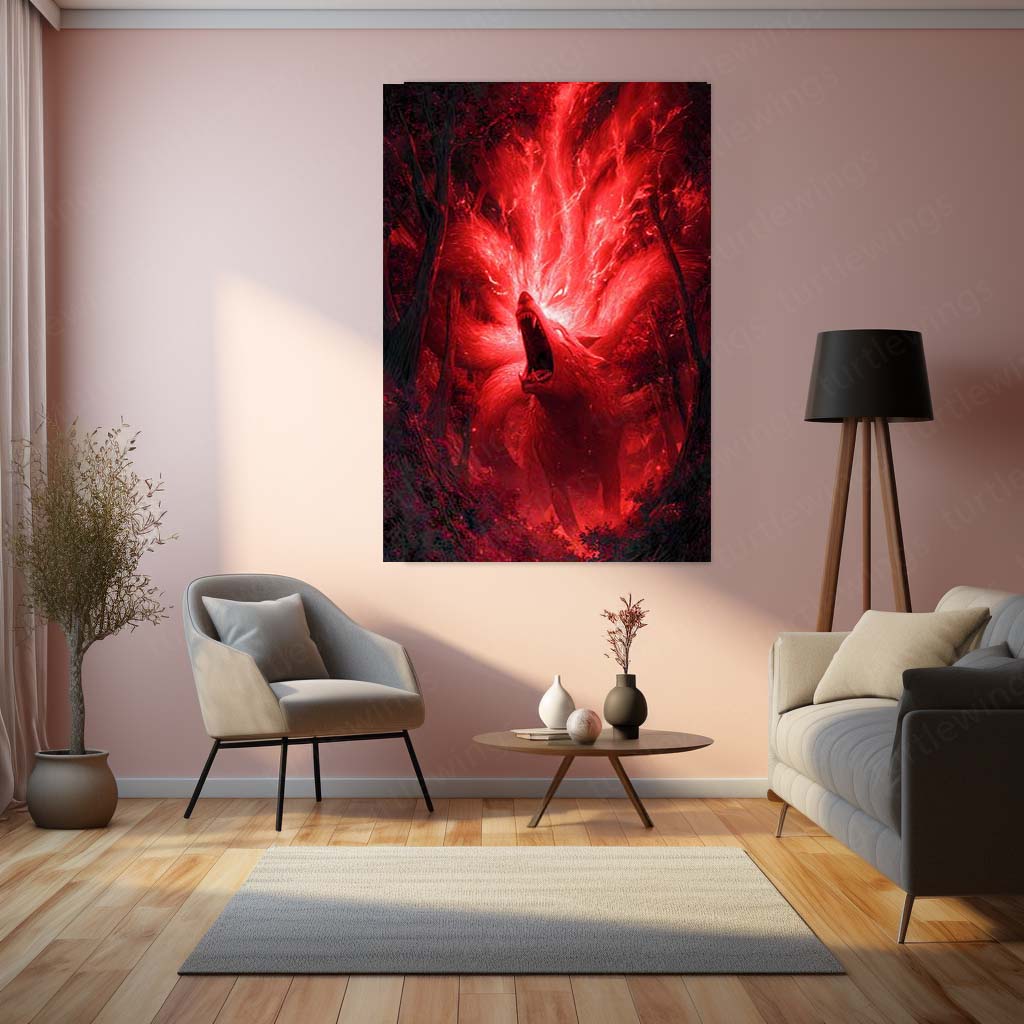 Kurama – The Nine-Tails Unleashed | Naruto Anime Poster - TURTLEWINGS