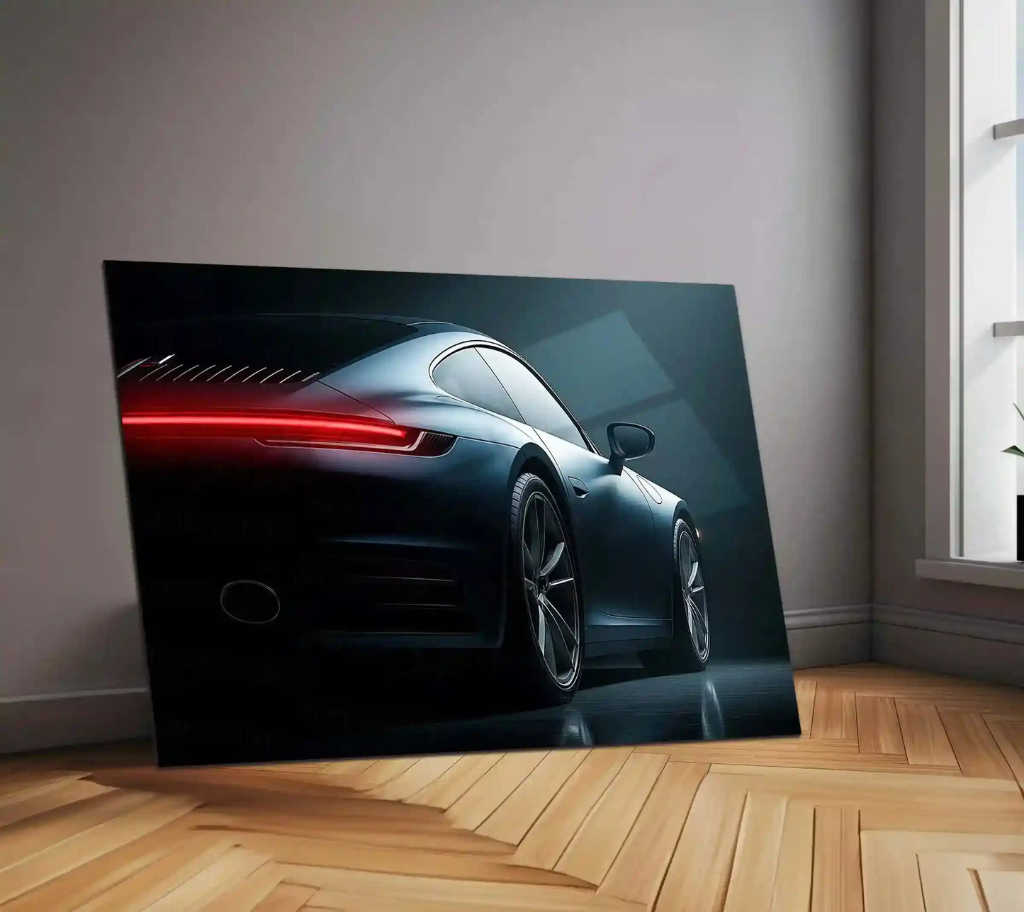LED | π 2025 Porsche 911 Neon LED Metal Poster | Iconic Supercar Wall Decor - TURTLEWINGS
