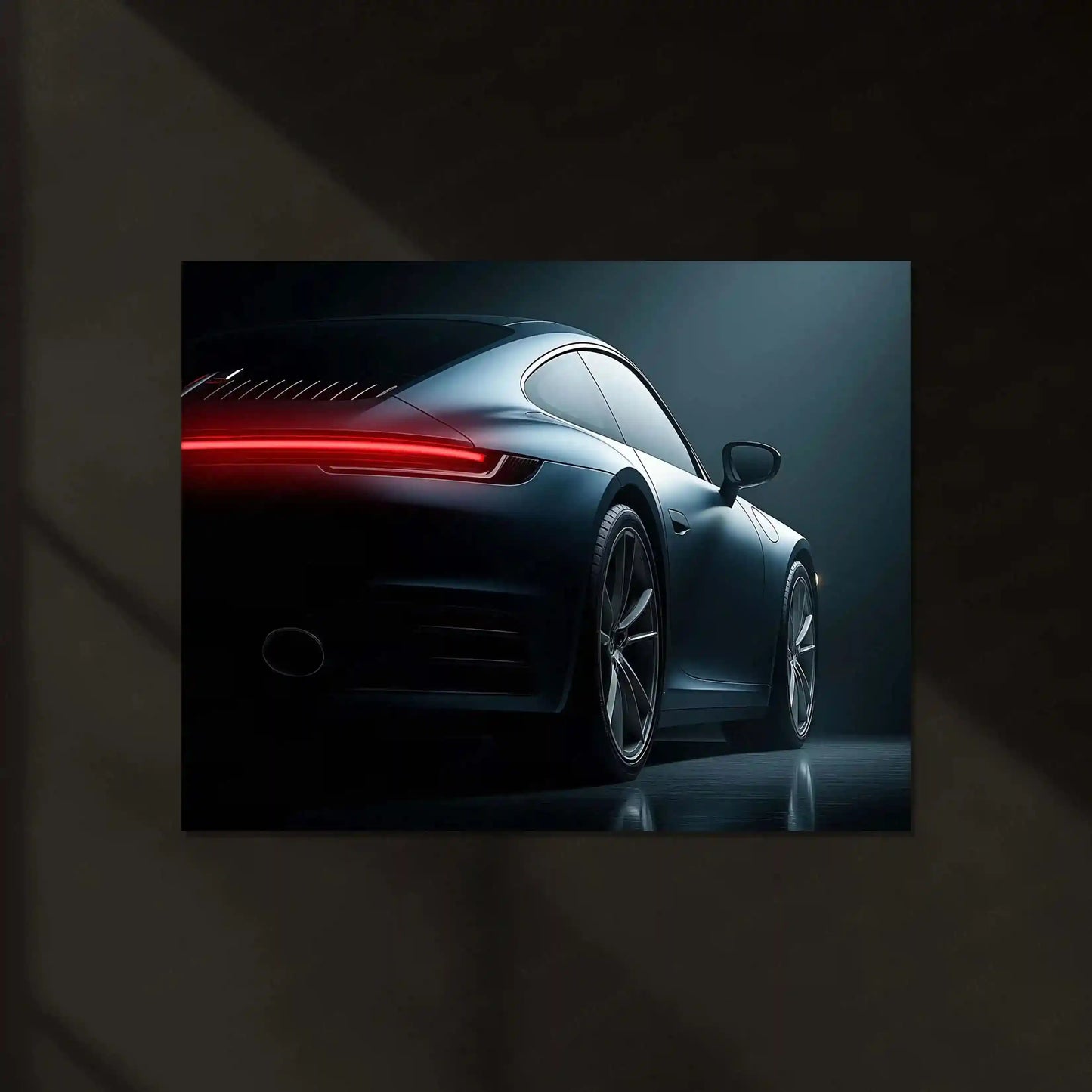 LED | π 2025 Porsche 911 Neon LED Metal Poster | Iconic Supercar Wall Decor - TURTLEWINGS