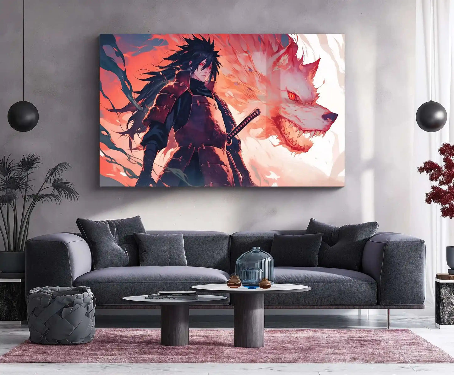 Anime Metal Poster | Madara Uchiha Metal Poster | Naruto Shippuden Wall Art | Uchiha Clan Power Decor - TURTLEWINGS