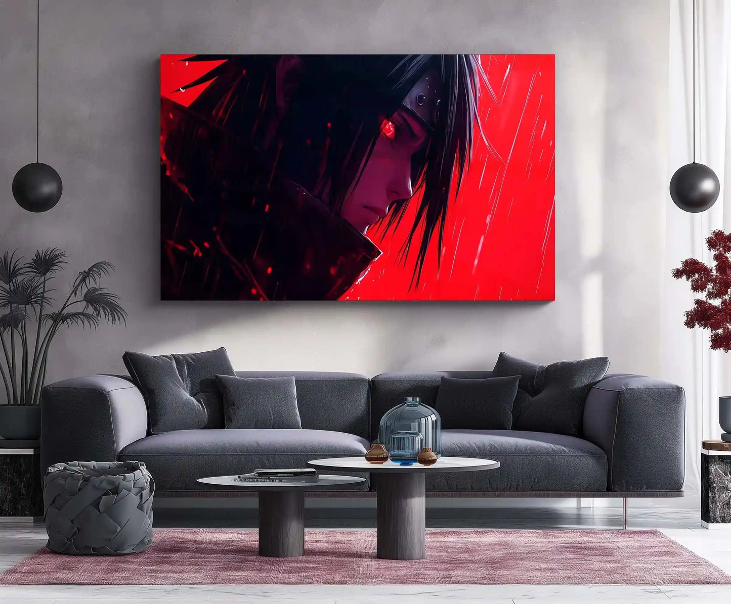 Anime Metal Poster | Madara Uchiha Metal Poster | Naruto Shippuden Wall Art | Uchiha Clan Power Decor 1 - TURTLEWINGS