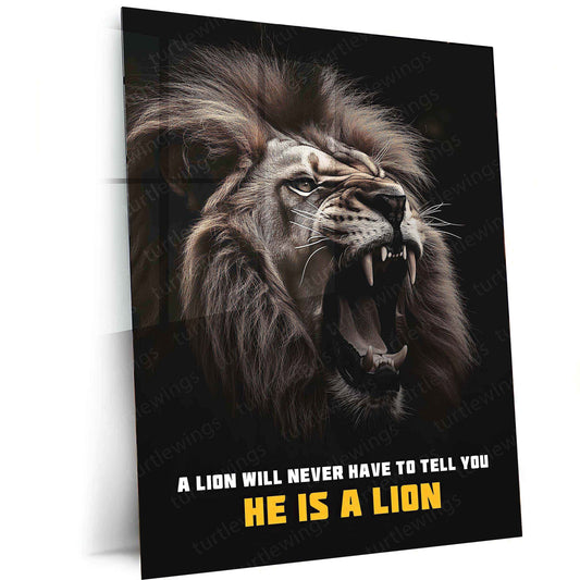 Lion Roar – Front Side Face Photography with Intense Expression - TURTLEWINGS