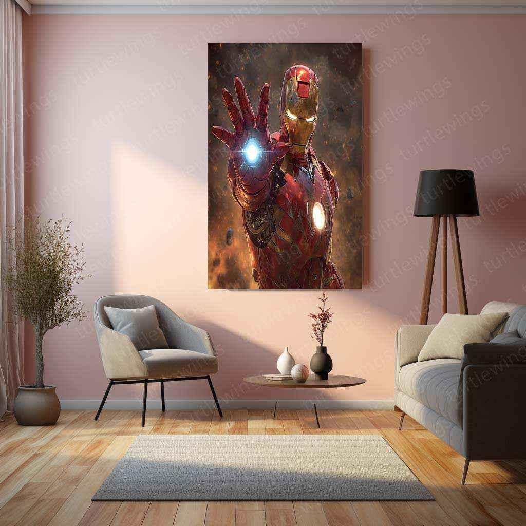 Iron Man Art Print - Iconic Marvel Superhero - TURTLEWINGS