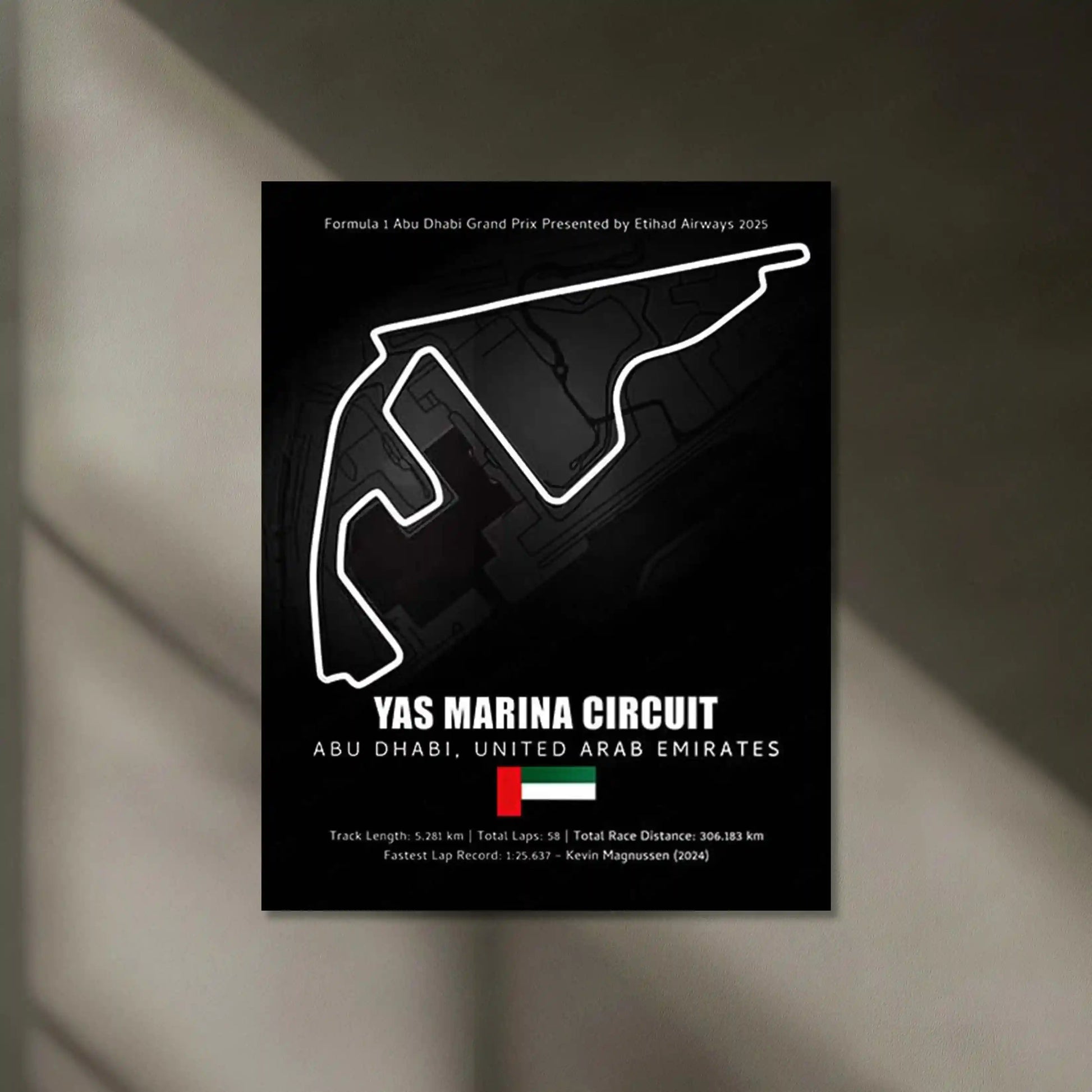LED | 🏁 Yas Marina Circuit Neon LED Metal Poster – Glowing Abu Dhabi F1 Track Wall Art - TURTLEWINGS