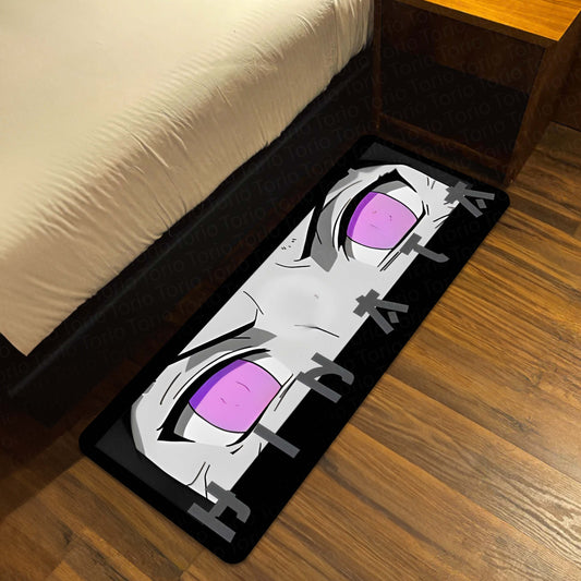 Hinata Hyuga Byakugan Eye Anime Floor Mat | Anti-Slip Printed Flat Rug for Bedroom, Gaming Room & Anime Decor | TORIO