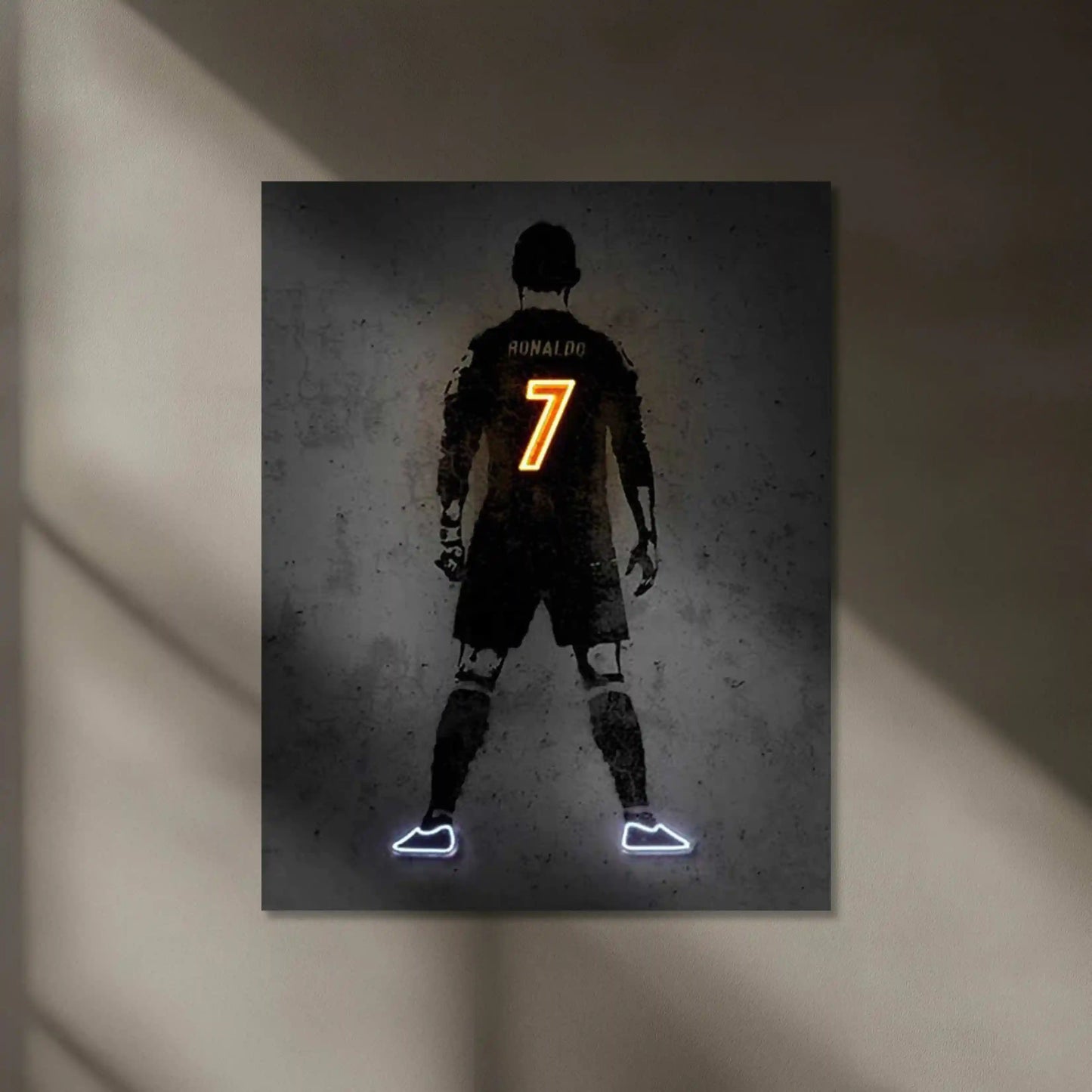 Cristiano Ronaldo Neon LED Wall Frame - Iconic Glow for Football Fans - TURTLEWINGS