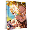 Time Traveler Saiyan Fury Anime Wall Art | Dragon Ball Z Metal Frame