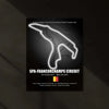 LED | 🏁 Spa-Francorchamps Circuit Neon LED Metal Poster – Legendary Belgium F1 Track Wall Art