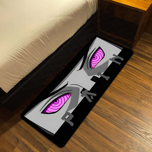 Pain (Nagato Uzumaki) Rinnegan Eye Anime Floor Mat | Anti-Slip Printed Flat Rug for Bedroom, Gaming Room & Anime Decor | TORIO