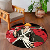 Ichigo Kurosaki Bleach Circular Floor Mat (3 mm Thick) | Anti-Slip Printed Round Anime Flat Rug for Bedroom, Gaming Room & Otaku Decor | TORIO