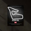 LED | Red Bull Ring Neon LED Metal Poster – Glowing Austria F1 Circuit Wall Art