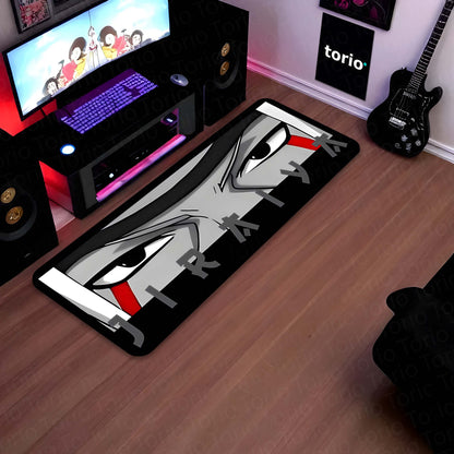 Jiraiya Sage Eye Anime Floor Mat | Anti-Slip Printed Flat Rug for Bedroom, Gaming Room & Anime Decor | TORIO
