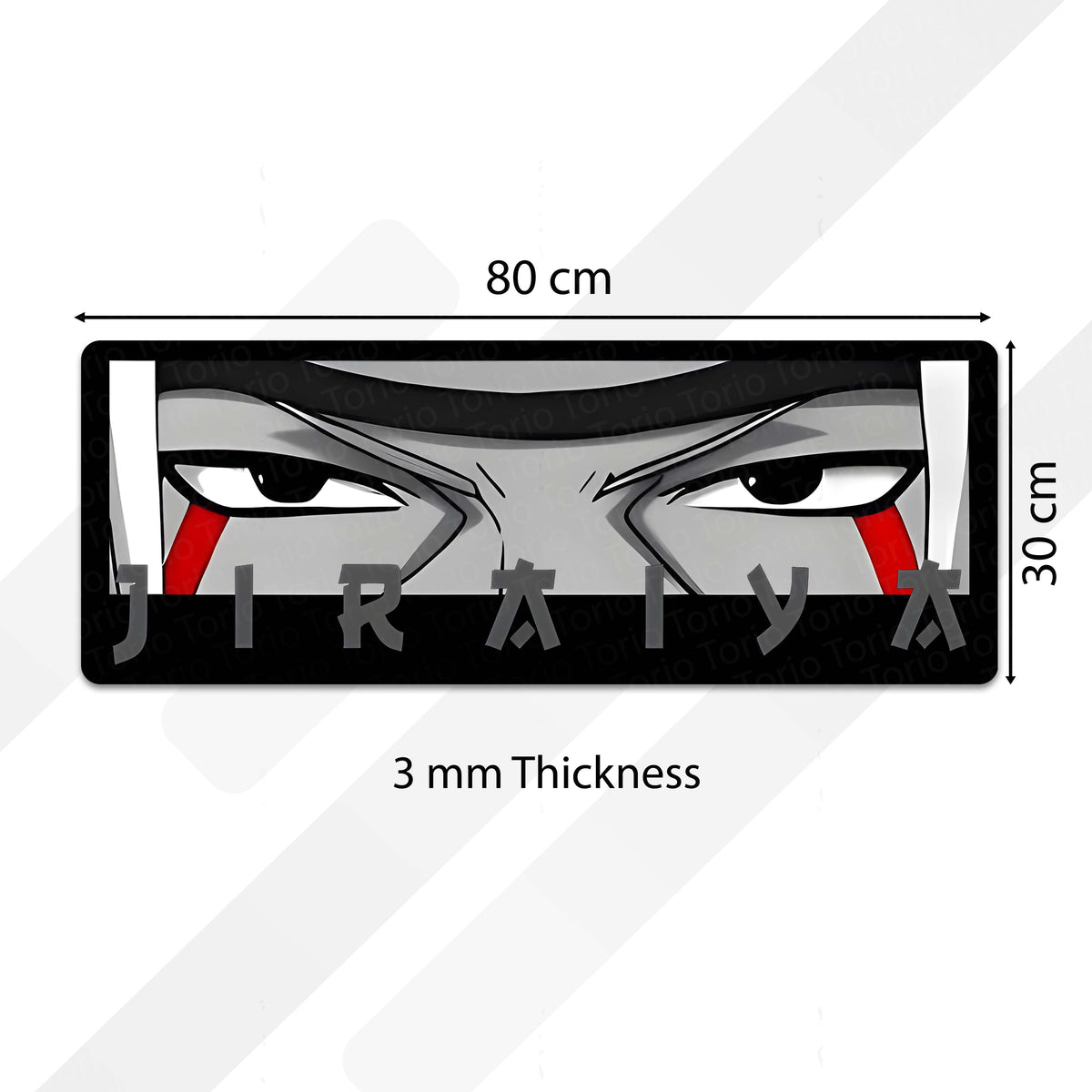 Jiraiya Sage Eye Anime Floor Mat | Anti-Slip Printed Flat Rug for Bedroom, Gaming Room & Anime Decor | TORIO