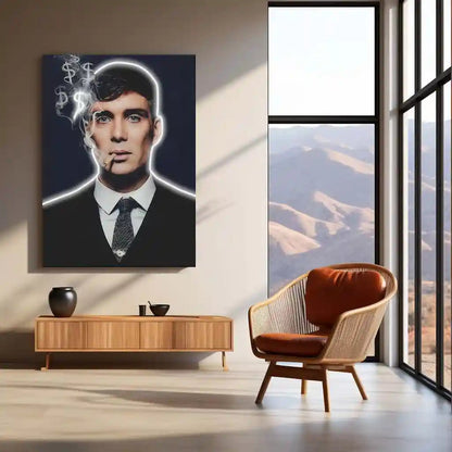 Mafia Boss Neon LED Frame | Luxury Power Wall Art Elite Hustle Aesthetic by TurtleWings - TURTLEWINGS