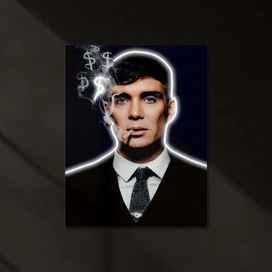 Mafia Boss Neon LED Frame | Luxury Power Wall Art Elite Hustle Aesthetic by TurtleWings - TURTLEWINGS