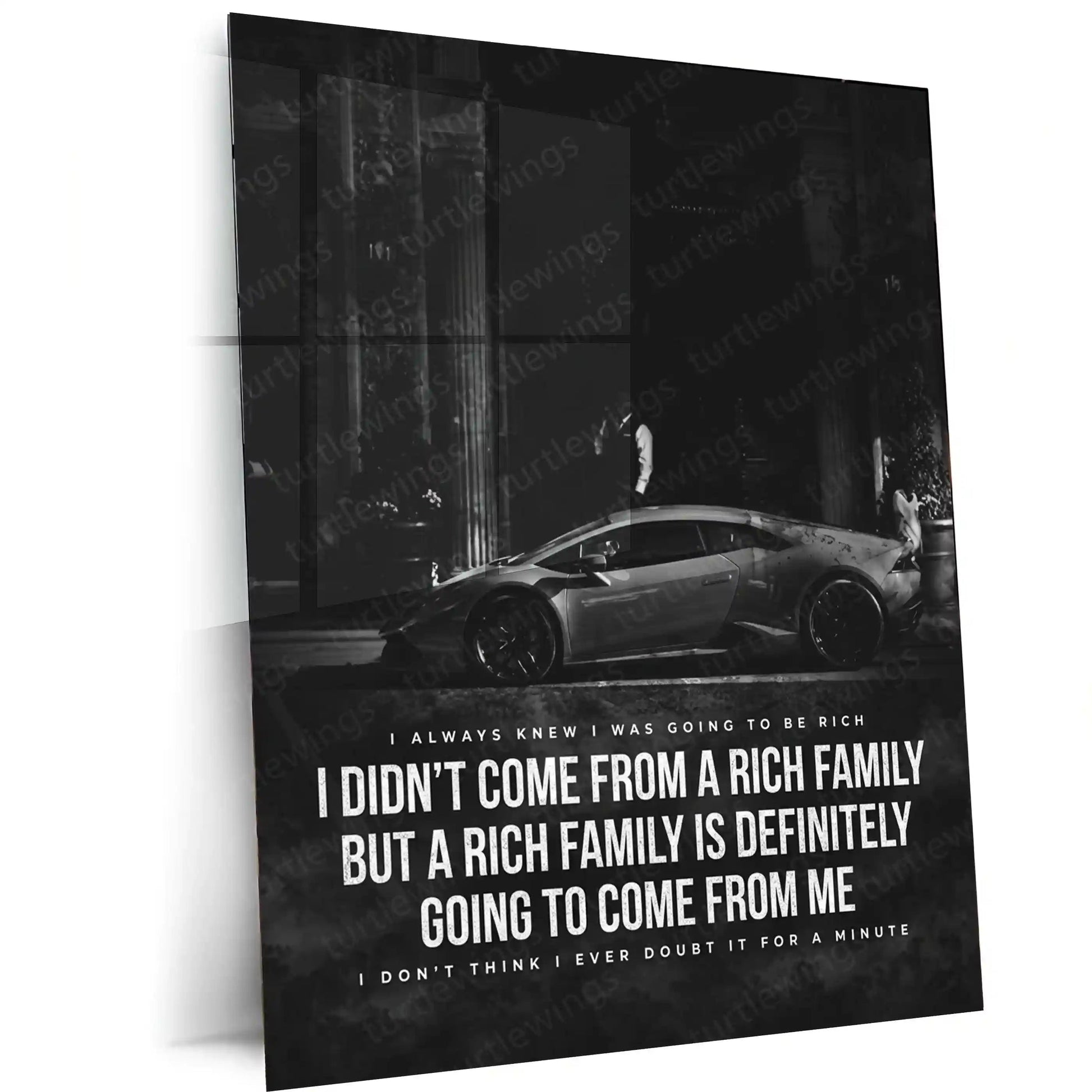 Motivational Metal Poster Set of 6 – Inspirational Wall Frame Decoretal wall frame set - TURTLEWINGS