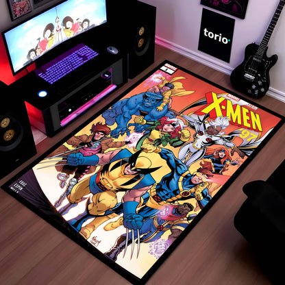 The Amazing Spider-Man Floor Mat | Classic Marvel Comic Cover Flat Rug | Anti-Slip 3mm Absorbent Superhero Floor Mat for Gaming Room, Bedroom & Fan Cave