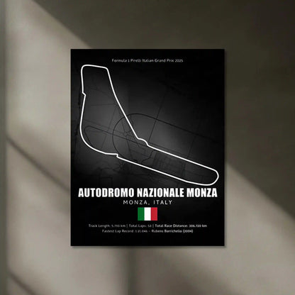 LED | 🇮🇹 Monza Circuit Neon LED Metal Poster – Glowing Temple of Speed Wall Art (Italy F1 Track) - TURTLEWINGS