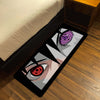 Naruto Shippuden Sharingan & Rinnegan Eyes Floor Mat | Uchiha Anime Eye Art Flat Rug | Anti-Slip 3mm Absorbent Floor Mat for Bathroom, Bedroom, Gaming Room & Otaku Decor