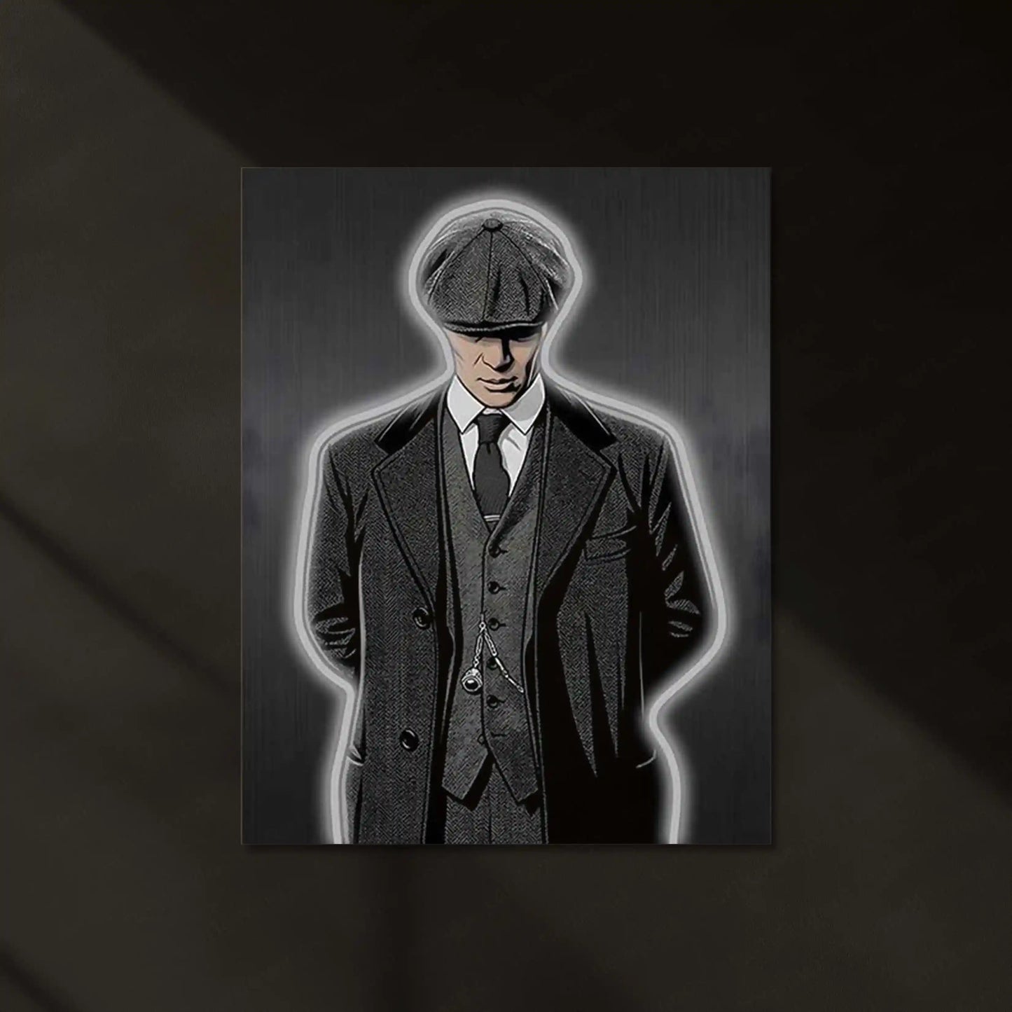 Peaky Blinders Neon LED Frame | Silent Boss Wall Art | Mafia Aesthetic Decor - TURTLEWINGS