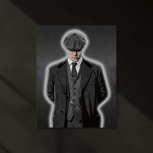 Peaky Blinders Neon LED Frame | Silent Boss Wall Art | Mafia Aesthetic Decor - TURTLEWINGS