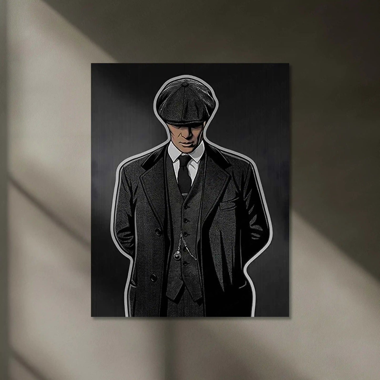 Peaky Blinders Neon LED Frame | Silent Boss Wall Art | Mafia Aesthetic Decor - TURTLEWINGS