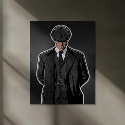Peaky Blinders Neon LED Frame | Silent Boss Wall Art | Mafia Aesthetic Decor - TURTLEWINGS